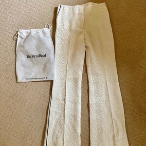 Marco De Vincenzo Polka Dot Cream Pants Size 6